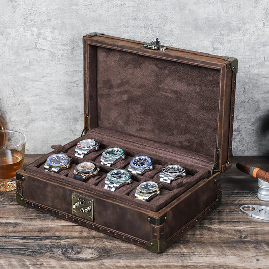 Watch case for 8 watches